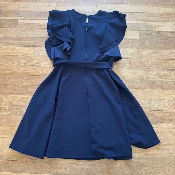 Rare Editions navy blue short sleeve a-line midi dress size 16
b36 - Picture 4 of 4